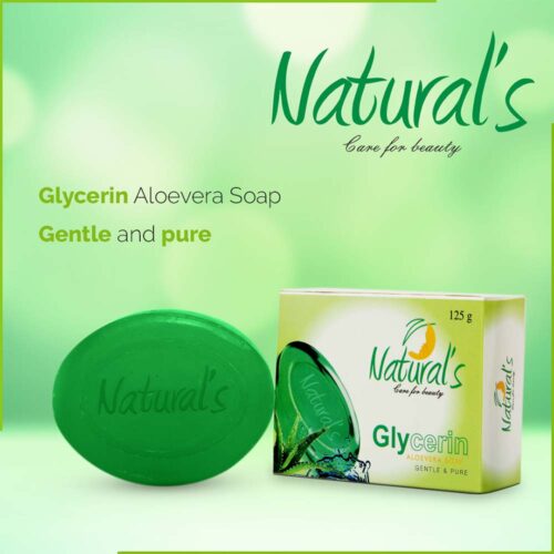 Natural's Care For Beauty Ayurvedic Glycerin Aloevera Soap- 125 gm (Pack of 4) - Image 3