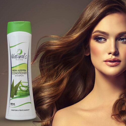 Natural's Care for Beauty Neem Aloevera Conditioner Shampoo 500 ML (Pack of 2) - Image 4