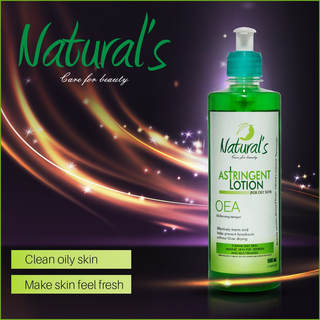 Natural's Care For Beauty Astringent Lotion for Face with Oily Skin and Pimples 500ml - Image 4