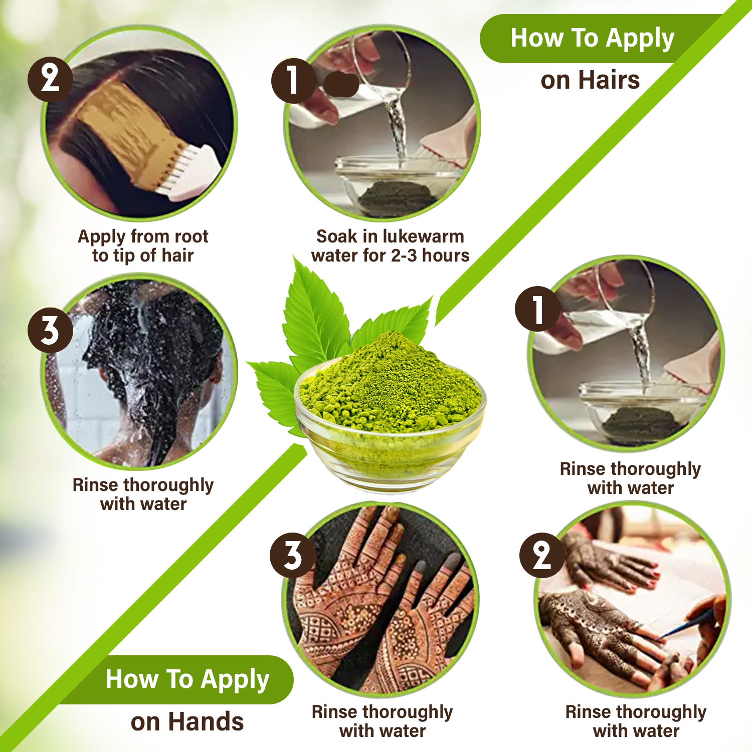Natural Rachni Mehendi for Hair and Hands, Natural Conditioning, Anti-Dandruff Hair 450gm - Image 6
